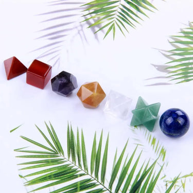 7 Chakra Platonic Solids Sacred Geometry Set-Your Soul Place